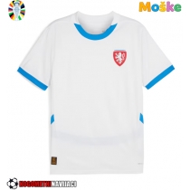 Moške Nogometnih dresov Češka Gostujoči EP 2024 Kratki rokavi